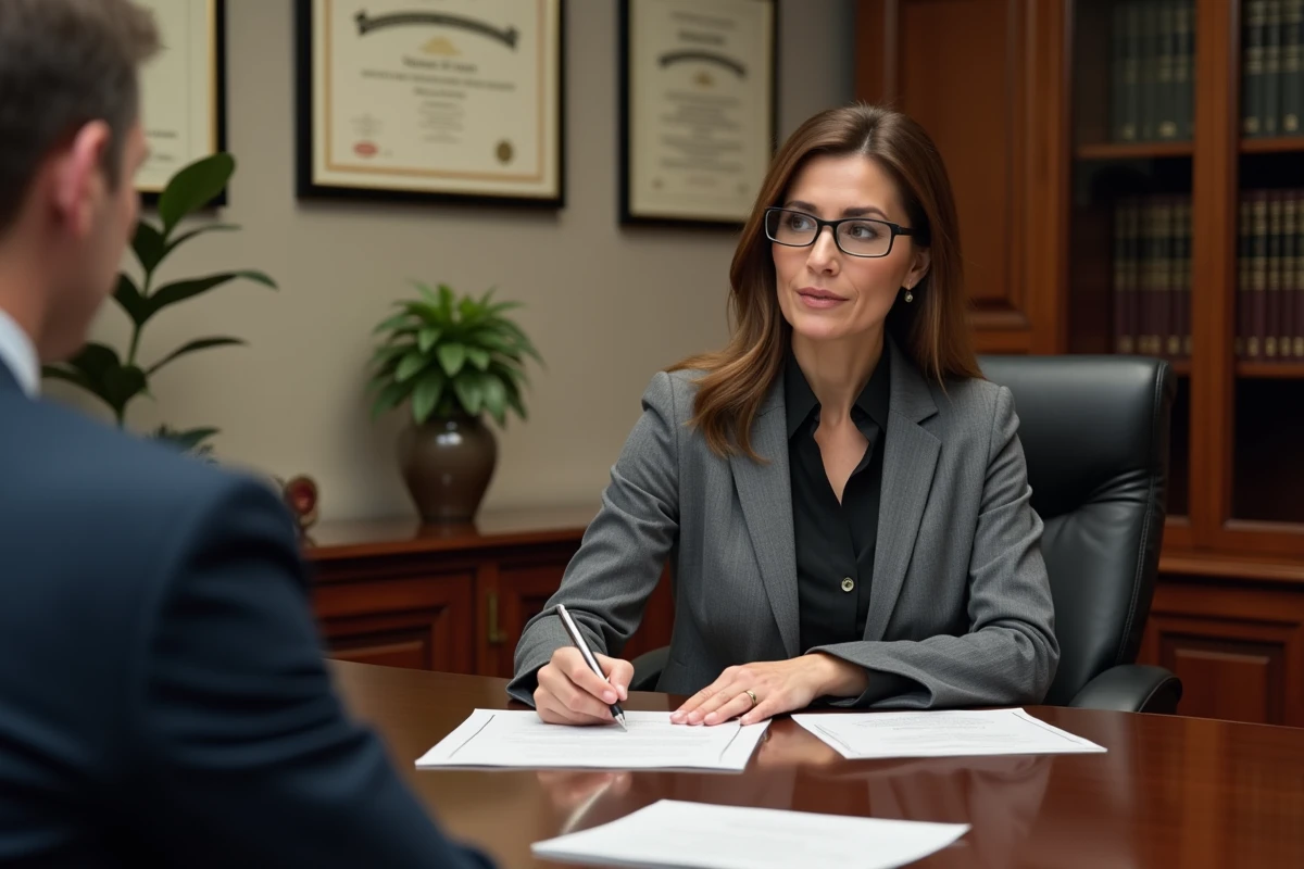Notaire expliquant les exemptions fiscales sur une résidence secondaire à un client